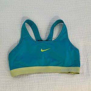 Nike Sports Bra Blue and Green M